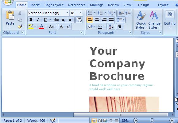 Free Booklet Templates For Word
