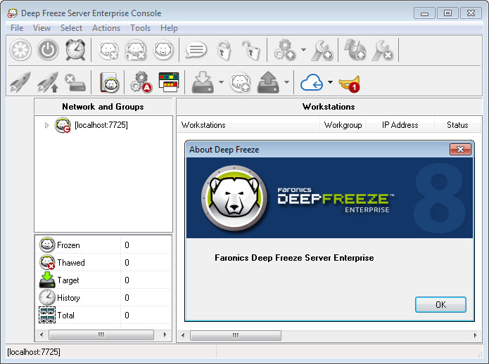 Deep freeze computer management